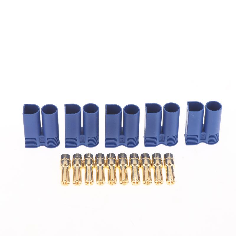 5/10Pcs Male And Female Gold Plated Banana Plug Ec5 Connector Kit For Rc Circuit Male Female Bullet Parts