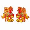 Horse Pattern Lunar New Year Couplet Year 2026 Flocking 3D Horse Sticker Spring Festival Stickers Chinese New Year