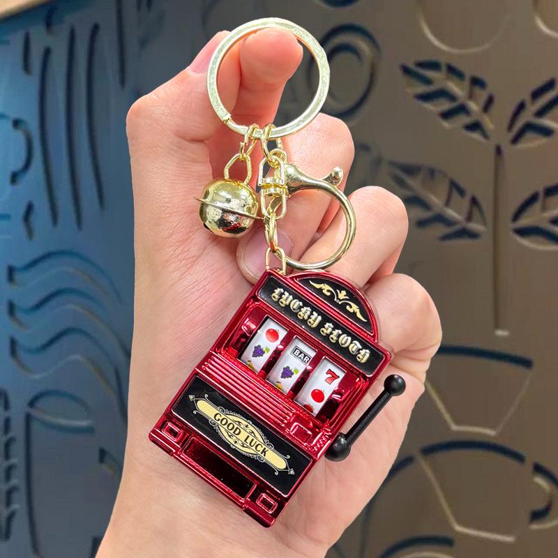 Cartoon Rocking Machine Keychain: Fun Pendant & Lanyard Gift
