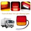 Universal 12V 20LED Tail Light 1-4pcs Waterproof Durable Rear Lamp, Turn Signal & Warning Light for Truck Trailer RV Boat Car