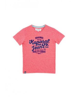 Tee Shirt Enfant - KAPORAL - Mixi Rouge - Manches Courtes - Col Rond - Coupe Droite