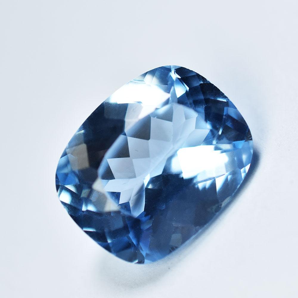 Natural Blue Sapphire Loose Gemstone High Quality Cushion Cut 14.8 Ct September Birthday Birthstone