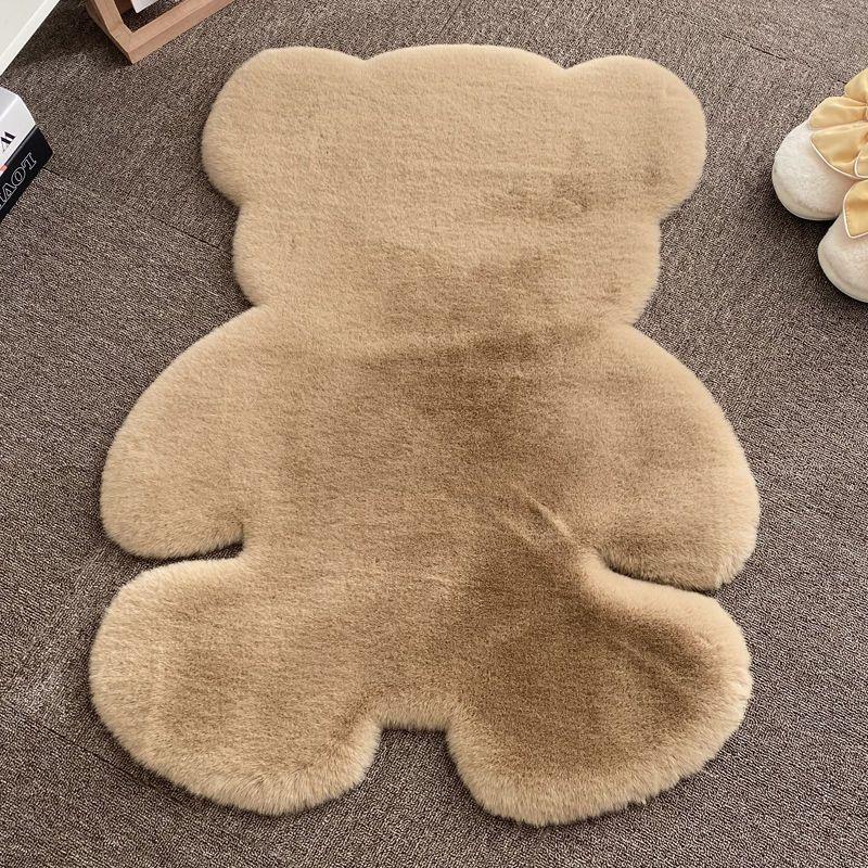 Tapete grande de pele de carneiro de pele sintética de urso, tapete fofo, sofá-cama, tapete peludo e peludo para chão