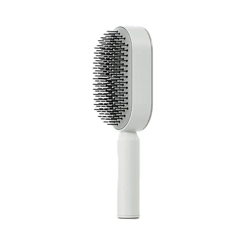 Air Cushion Massage Comb Self Cleaning Hair Remover Design for Women's Long Hair Anti Static Comb Scalp Massager