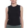 Yoga Crochet-Edge Sleeveless Sports Tank Top Women Tops Black DA1047-010