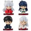 8pcs Anime Inuyasha Sesshomaru Kikyo And Kagome Figure Model Desktop Car Ornaments Doll Boy And Girl Trendy Toy Collectible Gift