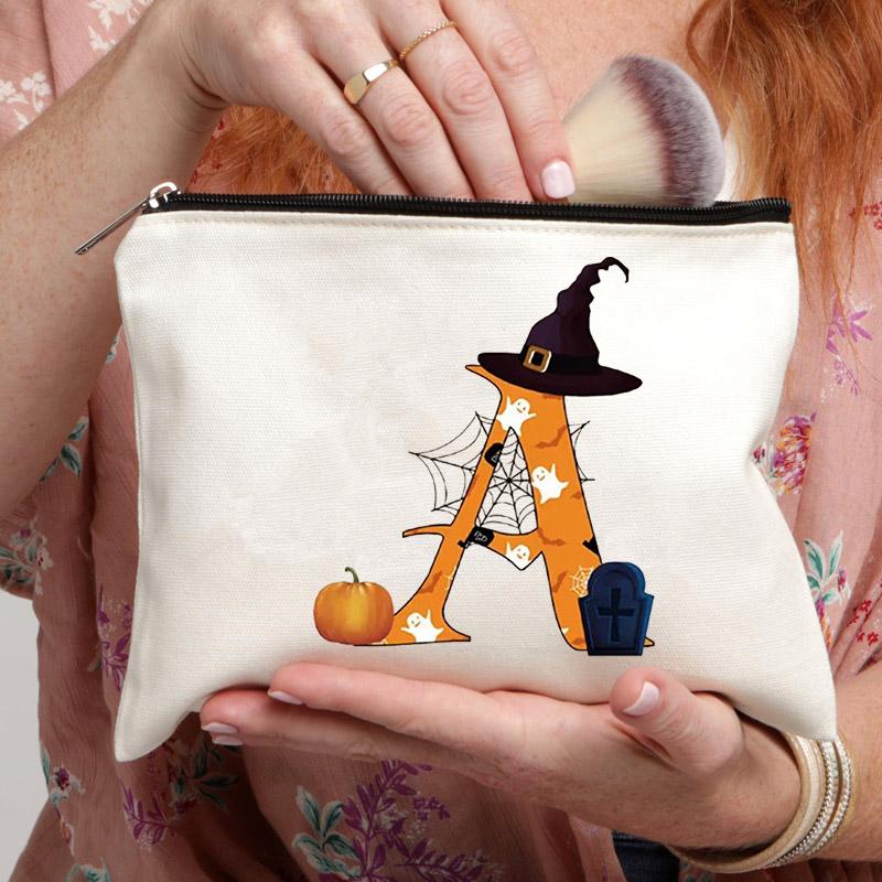Letter Print Bridesmaid MakeUp Case Wedding Party Bride Gifts Women Cosmetic Bag Beauty Toiletries Organizer Wash Storage Pouch