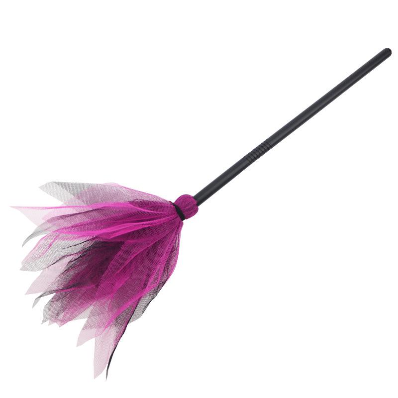 Detachable Witch Broom Halloween Costume Prop for Ghost Festival Party Decor