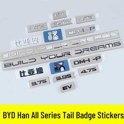 BYD Han Rear Emblem Sticker for EV DMI 3.7S Blacked-Out Warrior Trunk Modification