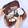 Men's Large Waterproof PU Toiletry Bag - Travel Cosmetic Organizer