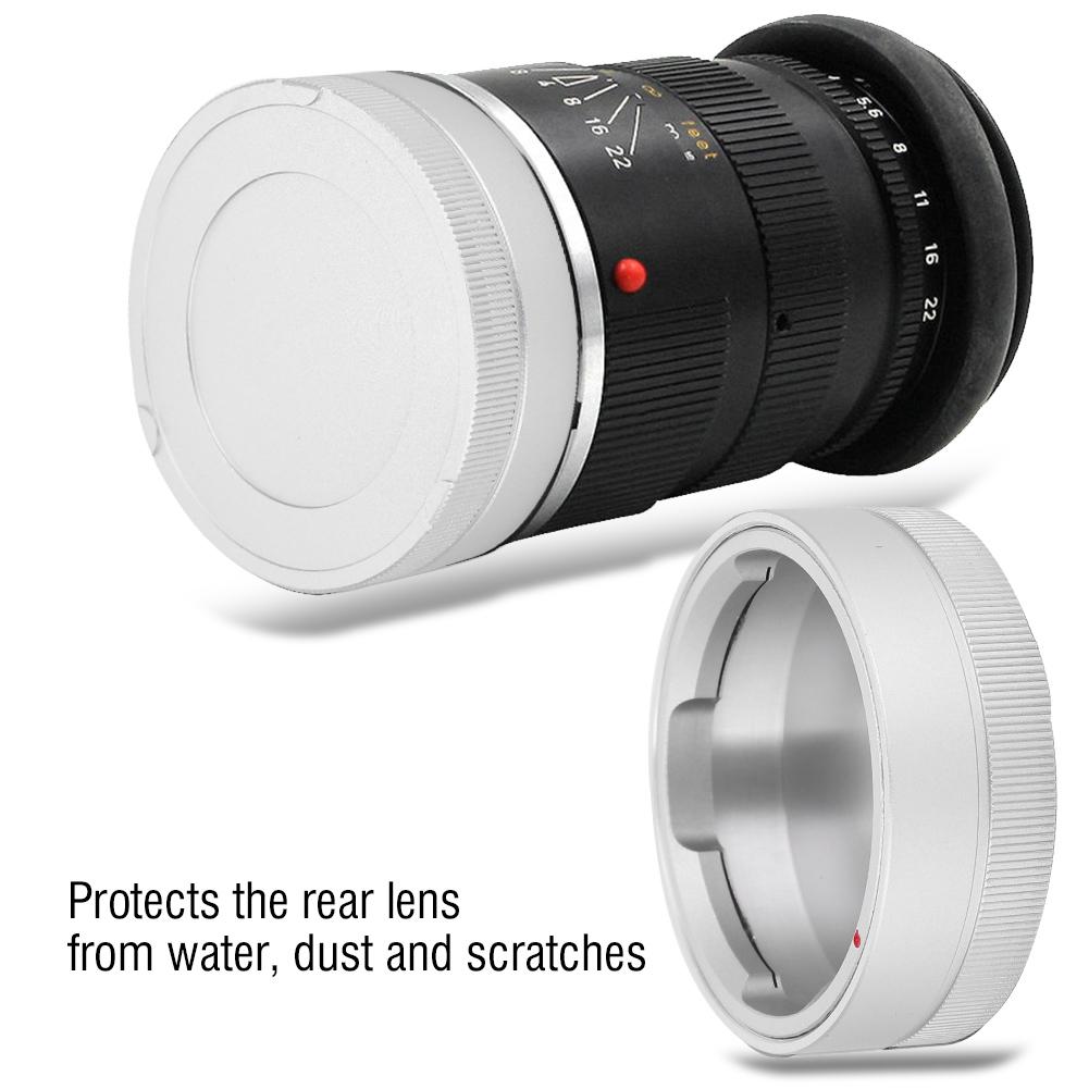 Professional Metal Rear Lens Cap for LEICA M Mount Camera Lenses Photography Accessory Silver