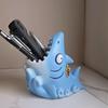 Cartoon Animal Toothbrush Holder Cute Shark Storage Stand Makeup Brush Countertop Organizer Bathroom Decoration