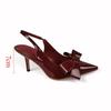 Fashion Butterfly-Knot High Heels Women Sandals Ultra-Elegant Pointed Toe Slingbacks for All-Day Summer Office & Wedding Wear Shoes