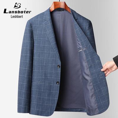 Lesboet Herren Slim Fit Karoblazer - Lässiger koreanischer Stil für alle Altersgruppen