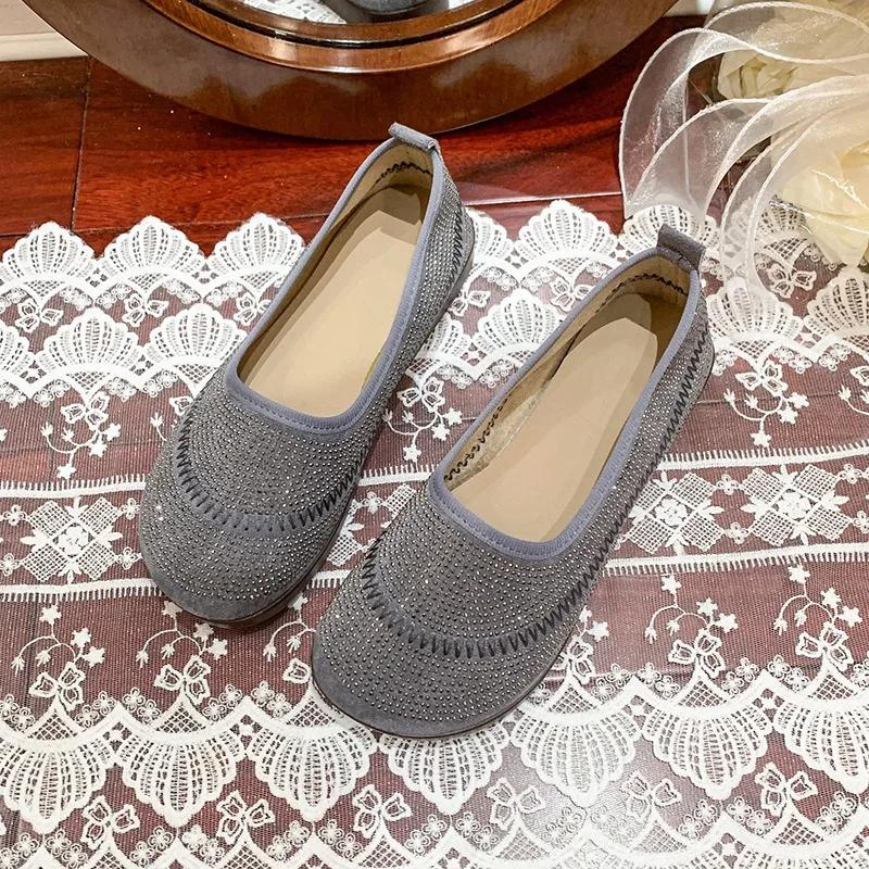 Fashion 2025 NEW Women's Soft and Comfortable Flat Slip-On Shoes Spring New Style Soft Shoe Easy-Wear Casual Footwear