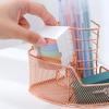 Multi-purpose Mesh Metal Pen Holder Decorative Pen Holder Stylish Makeups Display Holder for Ideal for Dresser Counterto