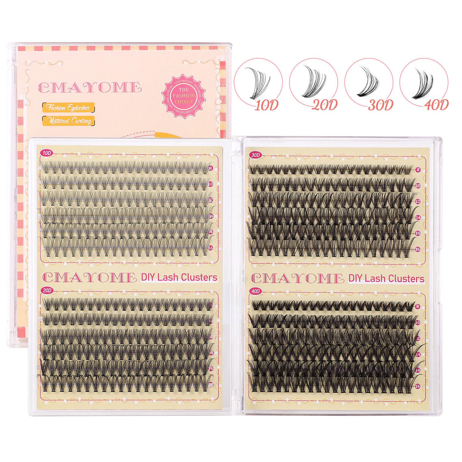 DIY Sectioned D Curl Dense Lashes - 30D to 100D Multi-Style Lash Book