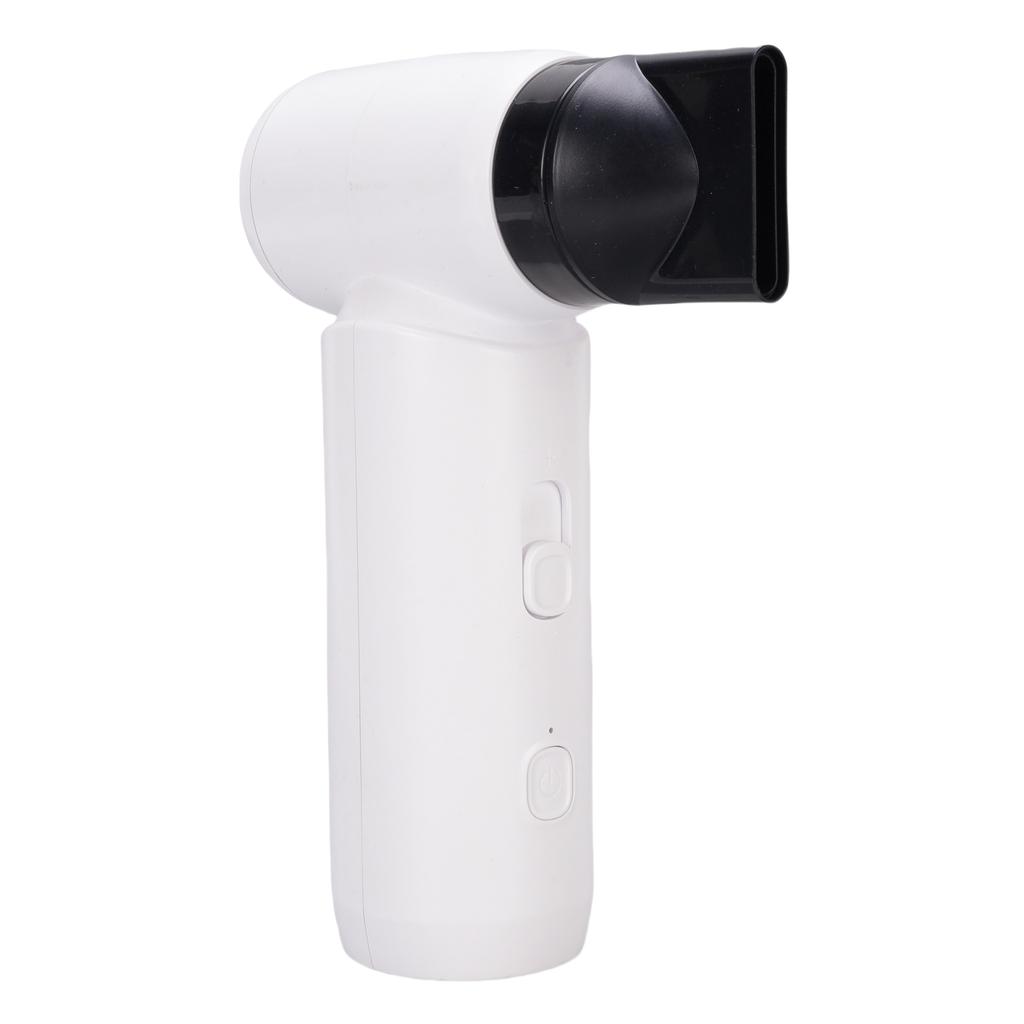 Cordless Hair Blower Dryer 80000 RPM Adjustable High Speed Fast Drying Hair Dryer with 360 Degree Rotation Nozzles White