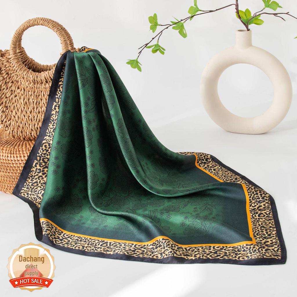Mulberry Silk Crepe Satin Scarf - 65cm Square, High-End Style, Spring/Summer New Arrival, Sun Protection, Elegant Outer Layer Accessory.