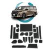 Ruiya New Toyota Alphard 40 Series Vellfire 40 Series Exclusive Rubber Mat Interior Rubber Mat Door Pocket Mat Sheet Accessory Pocket Mat Scratch