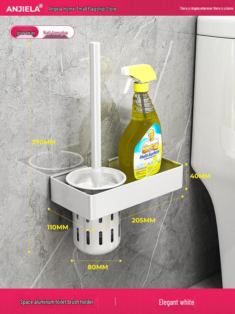 Nástěnná sada držáku na WC štětku pro efektivní čištění