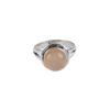 Peach Moonstone Gemstone 925 Sterling Silver Men & Women Jewelry Handmade Ring RR-11-30