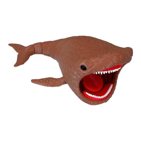 3D Printed Sea Creature Toy Deep Sea Animal Figurine with Movable Joints Articulated Mythical Ocean Predator Model Decoration Ocean Lovers Gift