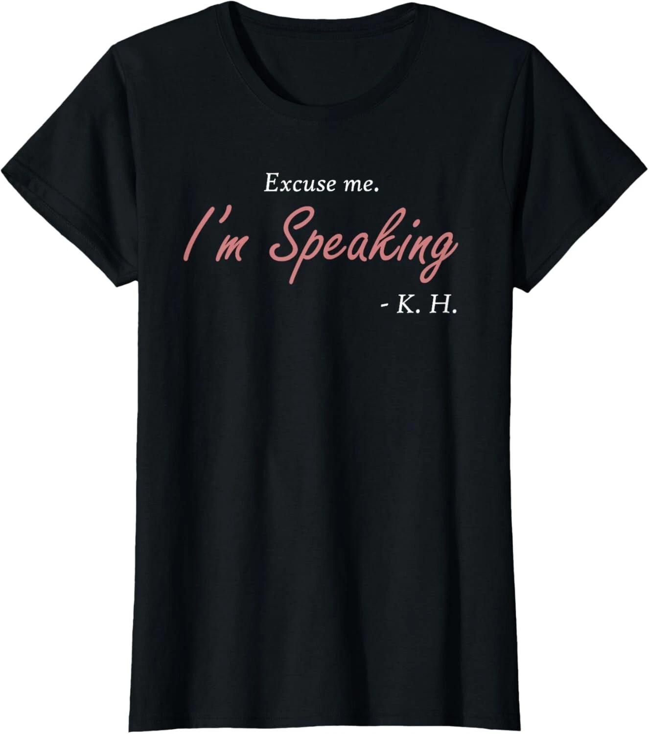 

Womens Excuse Me I m Speaking Kamala Harris I am Speaking VP Debate T- Shirt 2XL