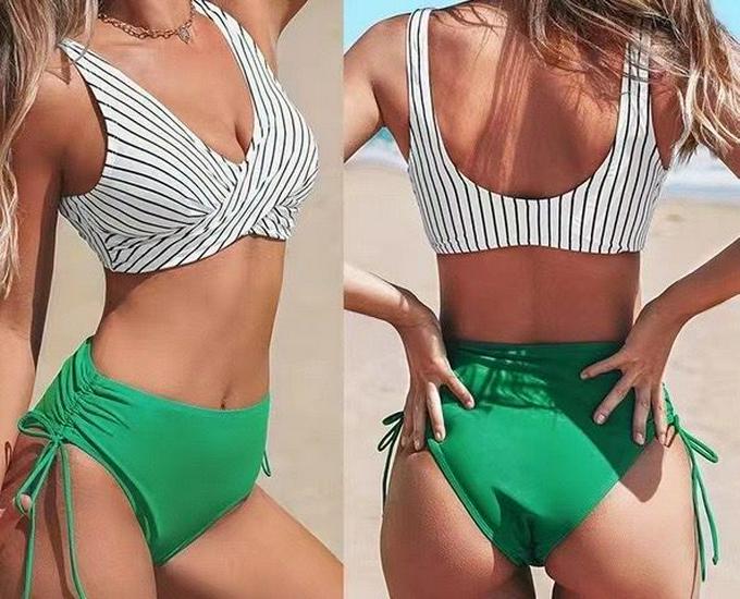 2024 New European & American Backless Split Bikini Swimwear for Women