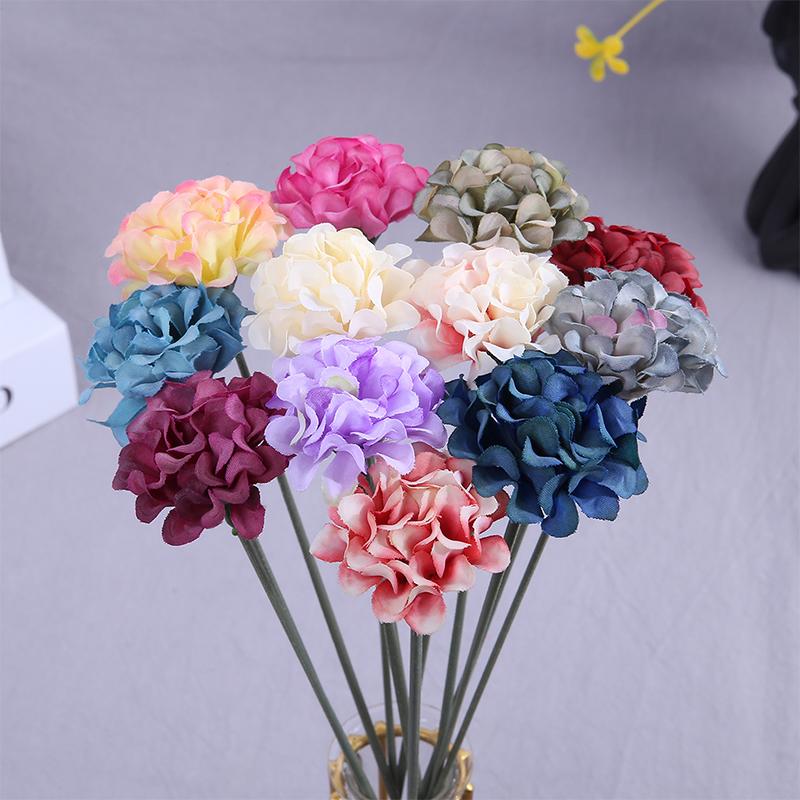 10/20Pcs Hydrangea Artificial Flowers Heads for Home Room Decor Fake Flowers Party Wedding Decortion Crafts DIY Gifts Accessory