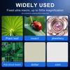 Handheld Digital Microscope 2MP Camera 500X Magnification 2Inch IPS Screen 8 Adjustable LED Light For Jewelry Stamps Inspection
