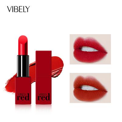 VIBELY Big Red Lip Love Honey Lipstick Матова матова помада Помада довготривала