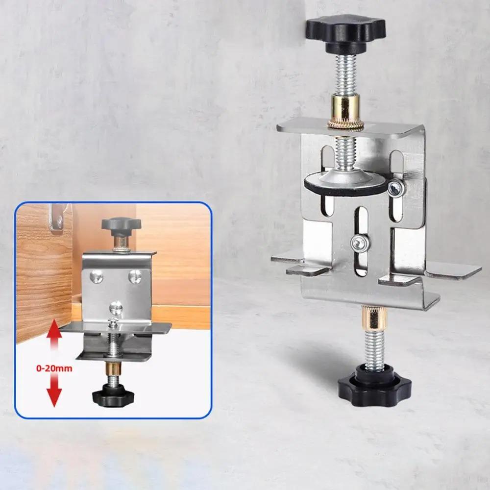 Adjustable Cabinet Door Installation Positioner Effort Floor Cabinet Support Clamp  Carpentry