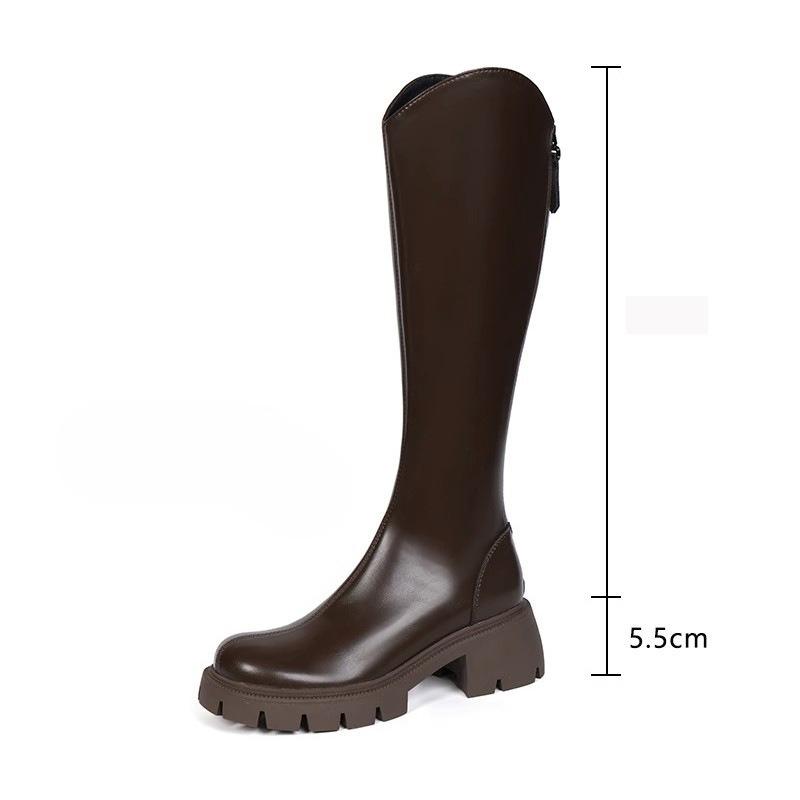 Adding Fleece Boots for Autumn and Winter, Women's Height-increasing and Slimming Shoes