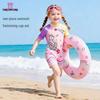 9i9 Girls' Unicorn One-Piece Swimsuit with Hat