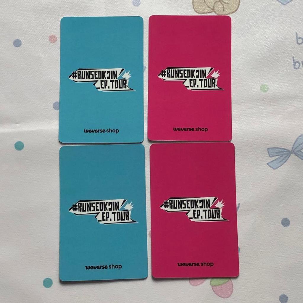 [USED] BTS JIN RUNSEOKJIN_EP.TOUR Bonus Trading Cards (4 pieces)