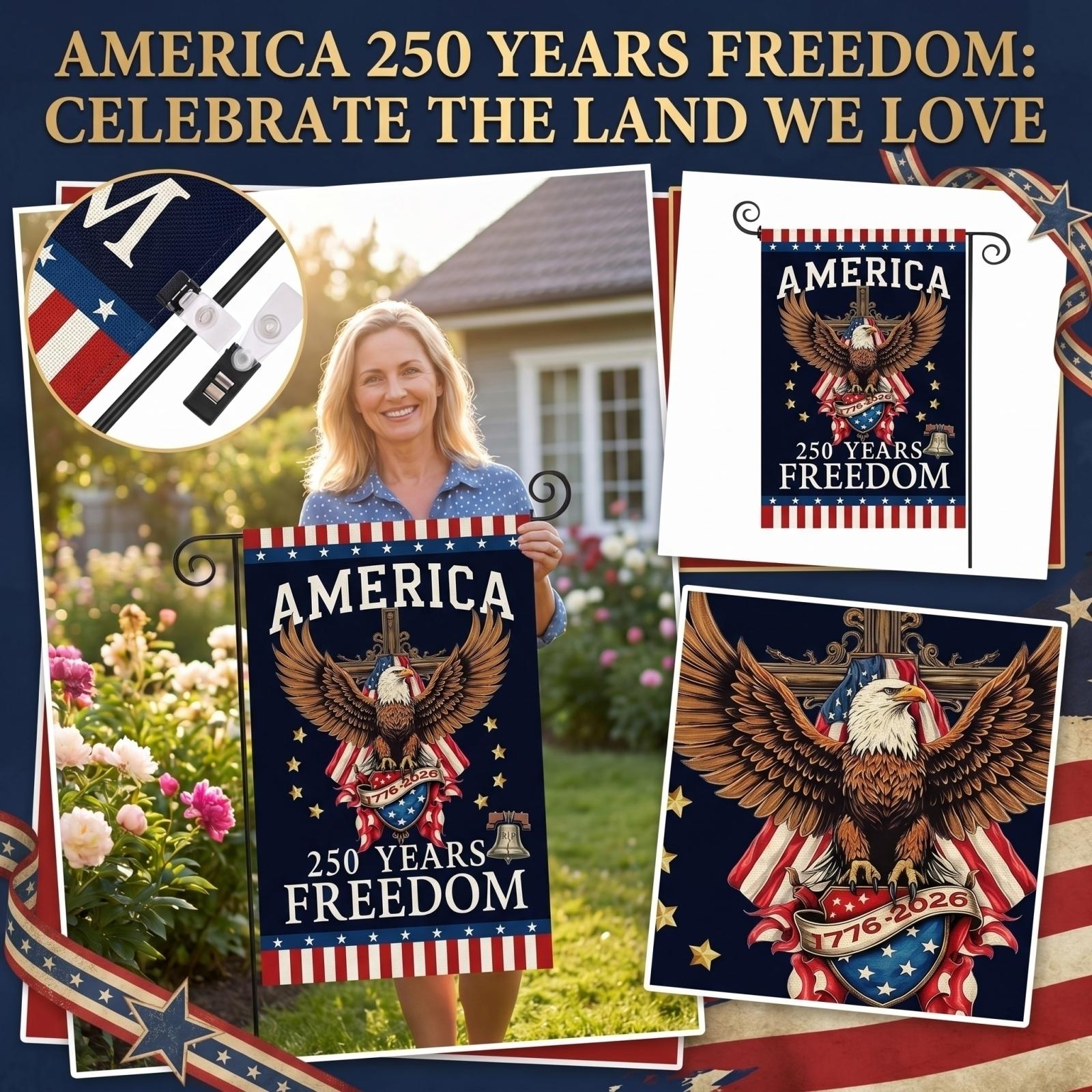 

Decorative Garden Flag For The 0th Anniversary Of The United States one size