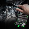 53-Piece Auto Repair Kit with 72-Tooth Ratchet, Socket Wrench, and Screwdriver Set