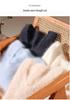 Women's Flocked V-neck Pure Cashmere Knitwear - Cozy Loose-Fit Long Sleeve Sweater for Autumn/Winter