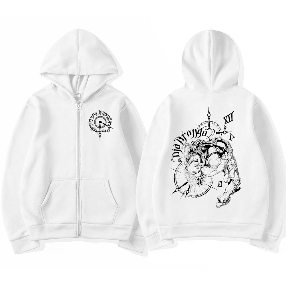 Bluza z kapturem na zamek błyskawiczny z motywem anime, noszona jako odzież sportowa z motywem mangi, moda męska i damska, bluza codzienna