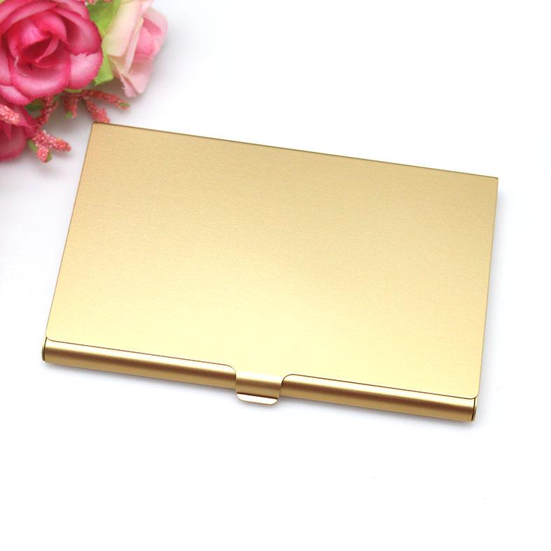Colorful High-value Luxury Aluminum Flip Cover Business Card Box, Portable, Fashionable and Simple Business Card Box