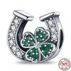 925 Sterling Silver Green Series Flower Tree Apple Pendant DIY Fine Beads Fit Original Charms Bracelet Women Jewelry Diy 1