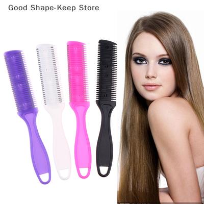 5Pcs Professional Hair Cutting Comb Set with Razor Blades Hair Trimmer Thinning Tool Kit for Barbers Salon Use