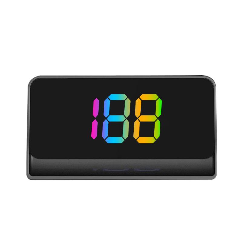 Car HUD GPS Digital Speedometer – Plug-and-Play Windshield Projector, Color Display KMH Speed for Trucks, SUVs & All Vehicles