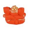 CRAFTAM Orange Ganesha Idol for Car Dashboard , Ganpati Bappa Murti Mini Statue, for Home Car Decor (7×4×5.5 Cm)