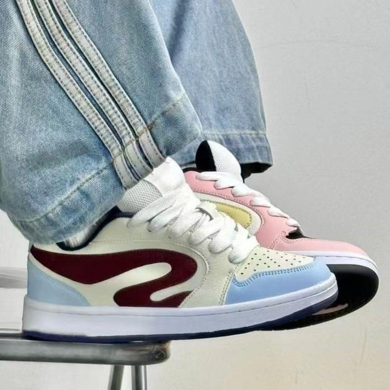 Mandarin Duck Original Casual Pink Bread Women's Versatile New Wear-resistant Campus Board Shoes Women's Muffin Bottom