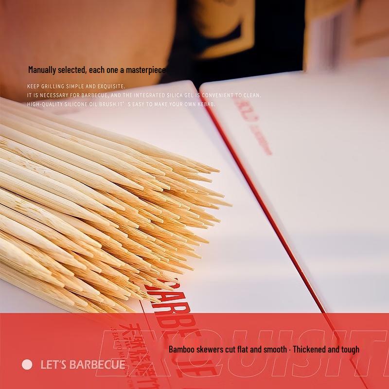 Extra Long Bamboo Skewers for BBQ and Hotpot