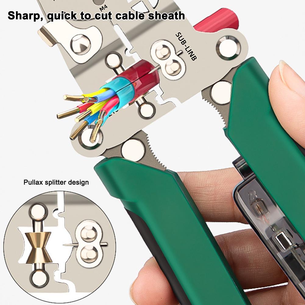 Multi-Function Foldable Voltage Tester Wire Stripper Pliers, Household Specific Electrical Pliers For Wires Cutting Crimping New