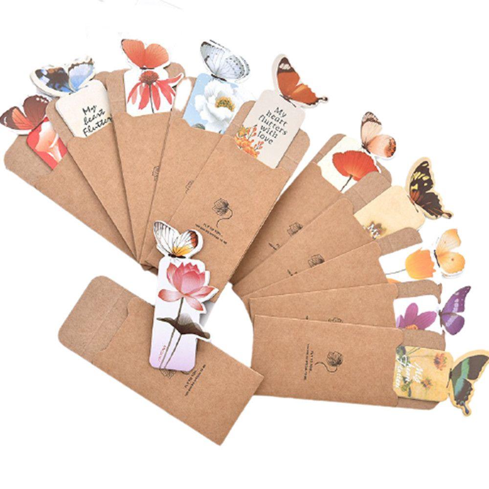 School Supplies Cute Gift Paper Bookmark Stationery 3D Butterfly Bookmarks Bookmark