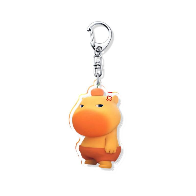 Cute Capybara Mobile Phone Case Strap Key Chains Bag Pendant Decoration Diy Phone Short Lanyard Handmade Jewelry Gift